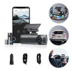 Câmera veicular DDPAI N1 Dual com câmera frontal e traseira