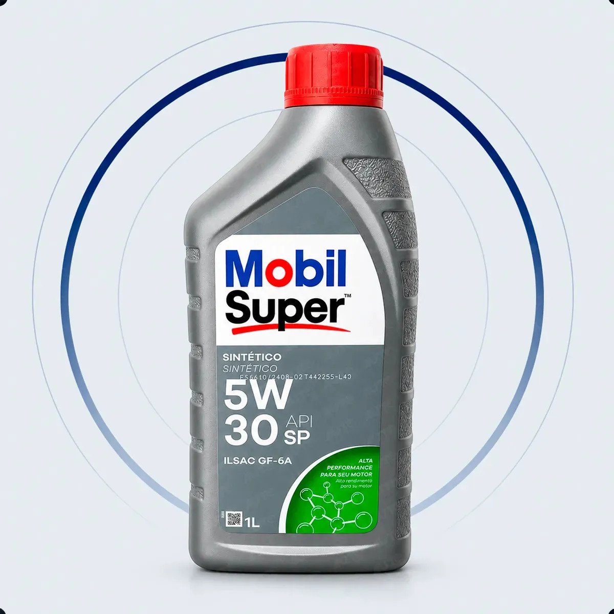 Embalagem do óleo Mobil Super 5W30 sintético