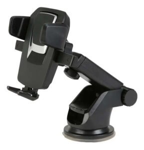 Suporte de celular para carro com ventosa e trava automática